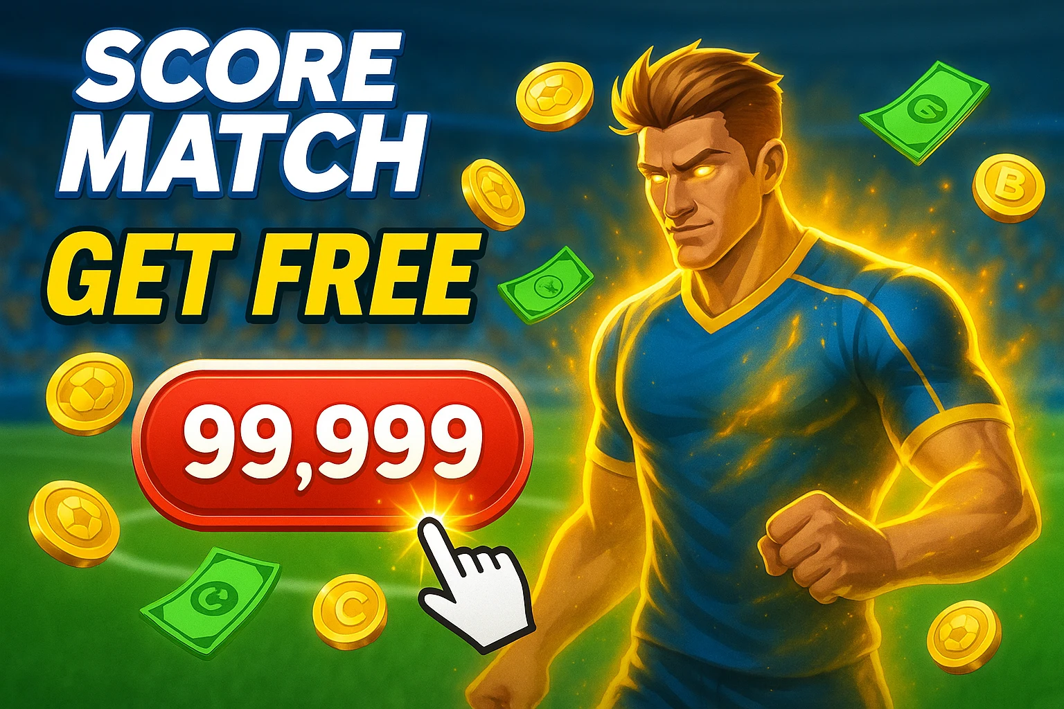 how to get free buxs in score match