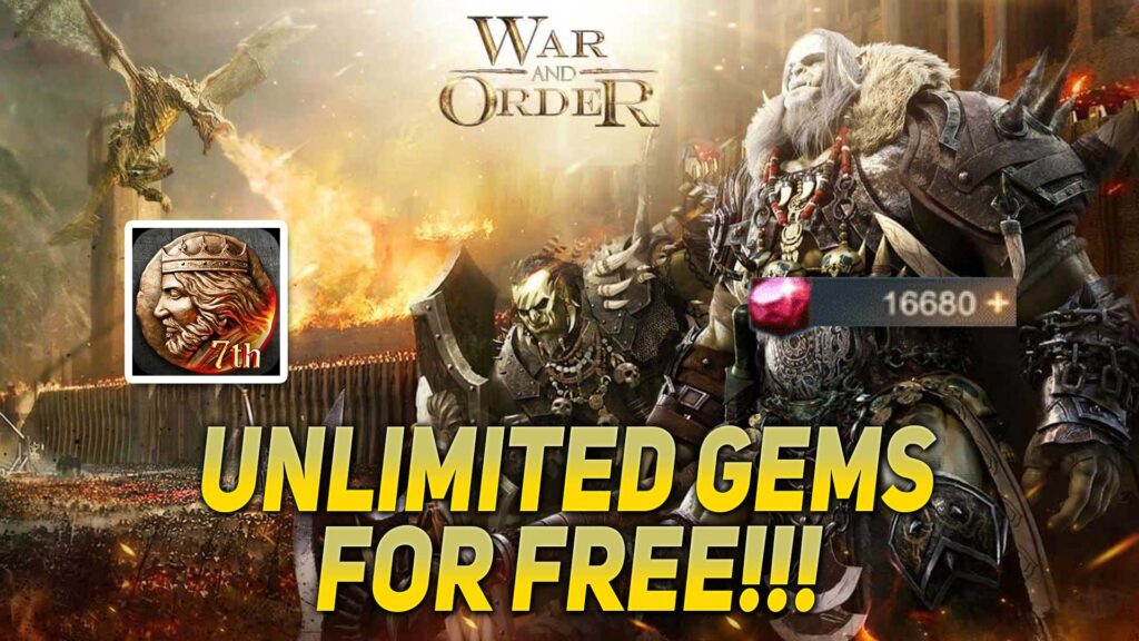 war and order free gems